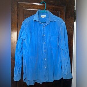 Vintage J-Crew button up blue corduroy